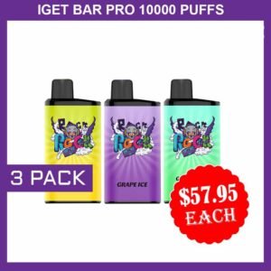 IGET BAR PRO 10000 PUFFS – 3 PACK