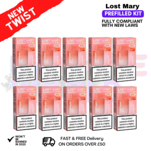 Cherry Ice - Lost Mary 600 Puff Bars Pack Of 10 BM600 (NEW)