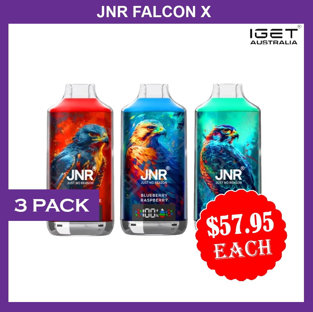JNR FALCON X – 18000 PUFFS – 3 PACK