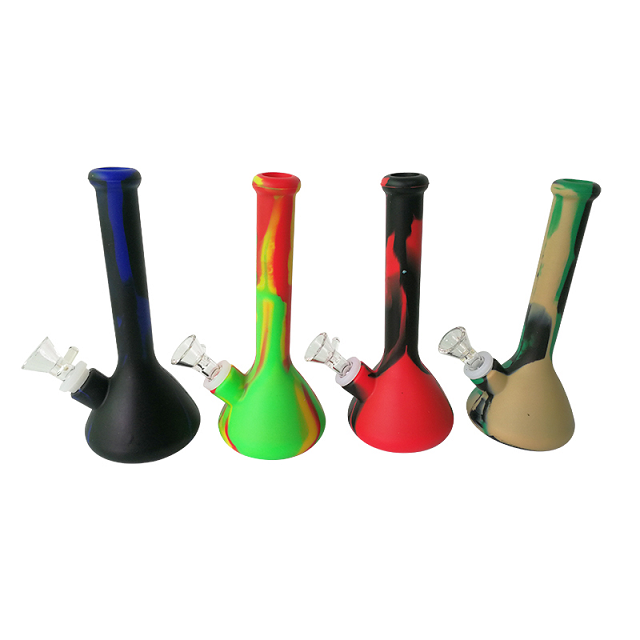 8" Silicone Beaker w/ Glass Bowl