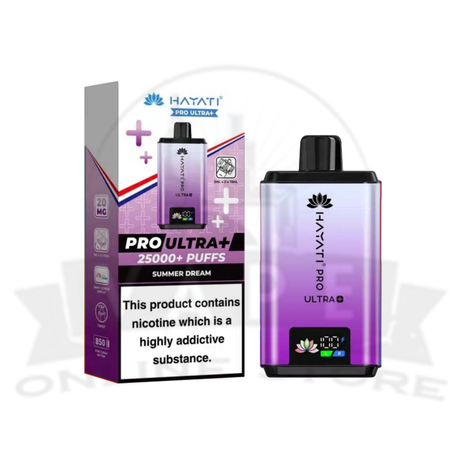 hayati pro ultra plus 25000 prefilled pod vape kit | instock