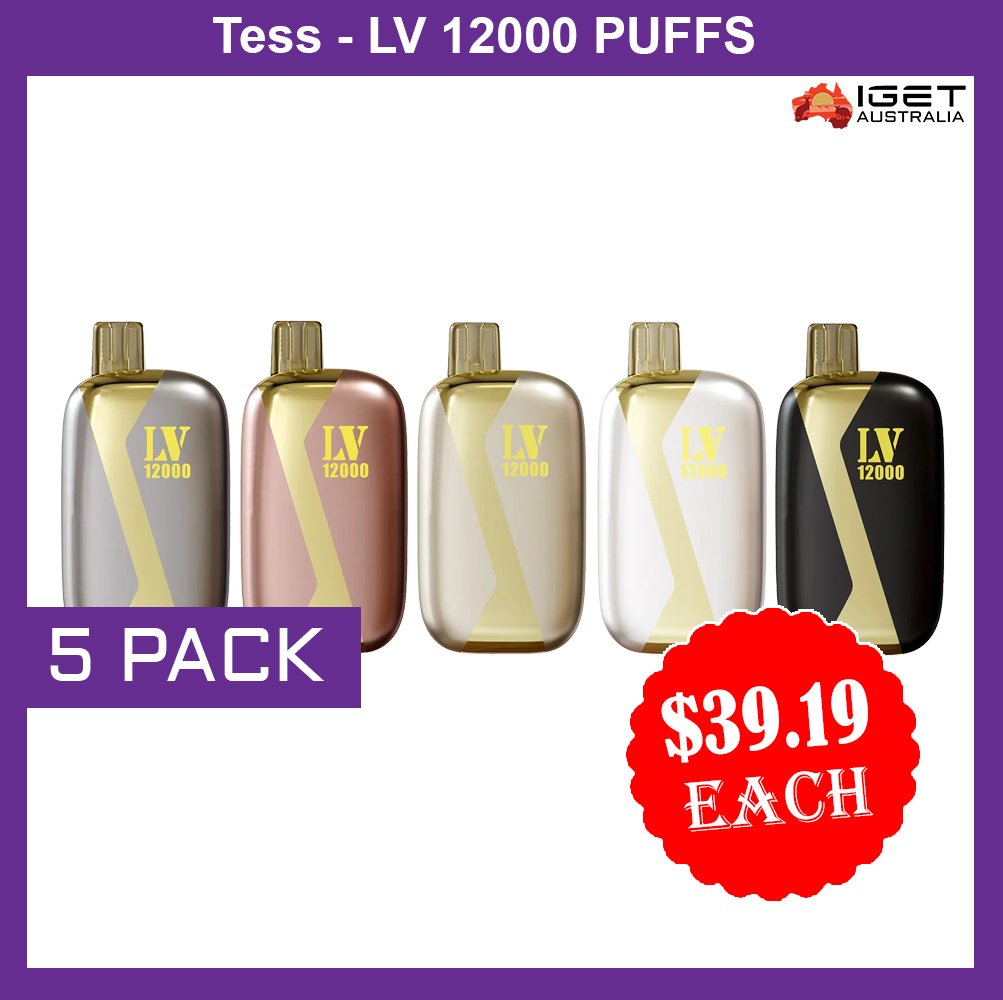 TESS-LV 12000 PUFFS – 5 PACK