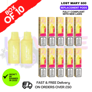 Triple Mango Lost Mary 600 Puff Replacement Pods Box Of 10