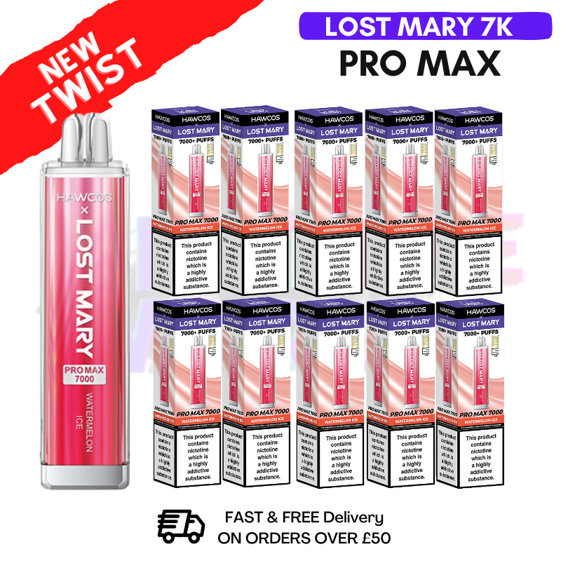 Watermelon ICE Lost Mary Pro Max 7K Box Of 10
