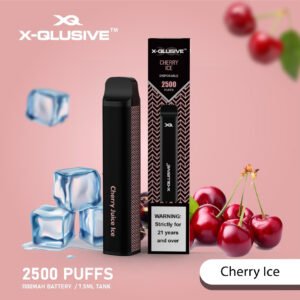 X-QLUSIVE CHERRY ICE – 2500 PUFFS
