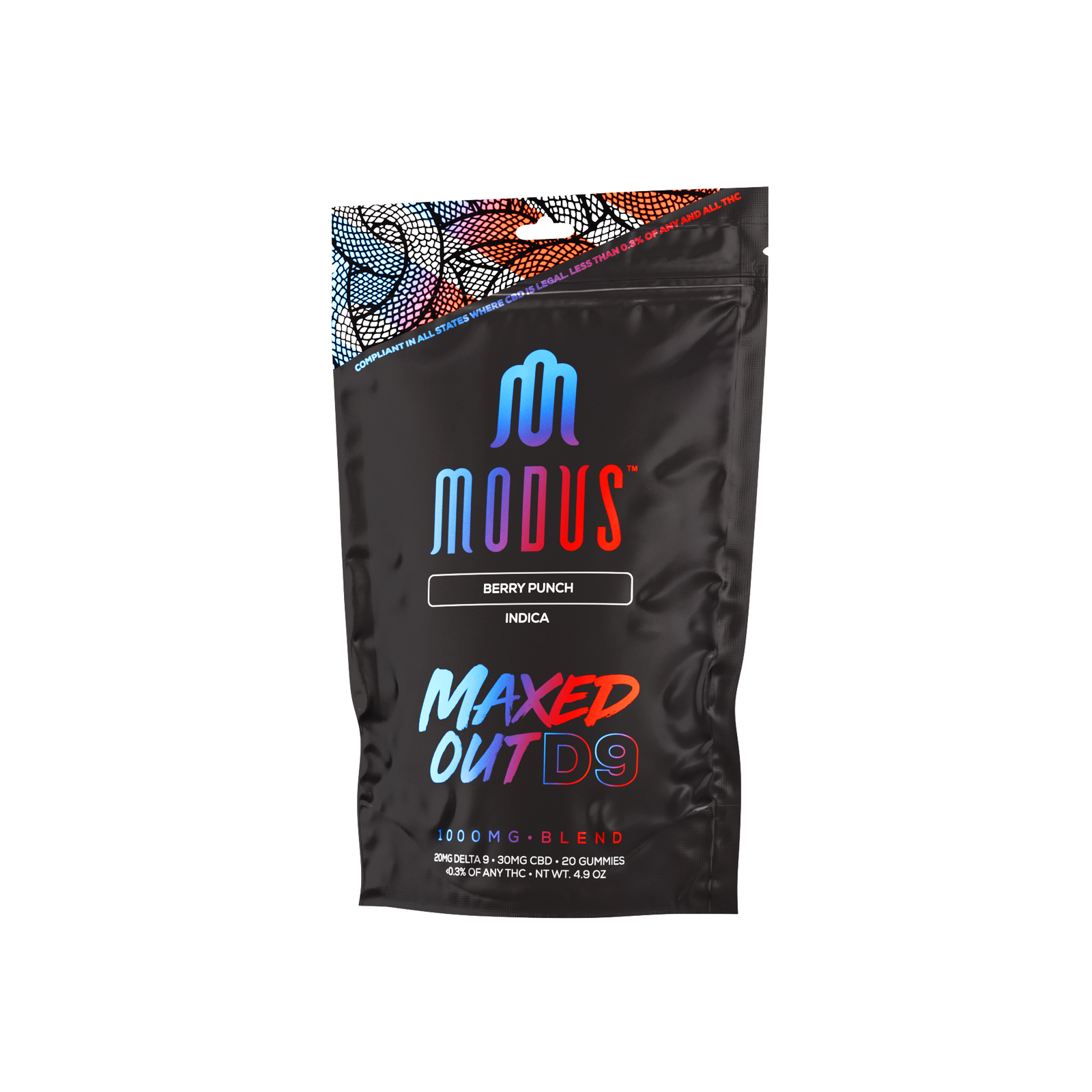 Modus Maxed Out D9 Gummies | 1000mg - Image 3