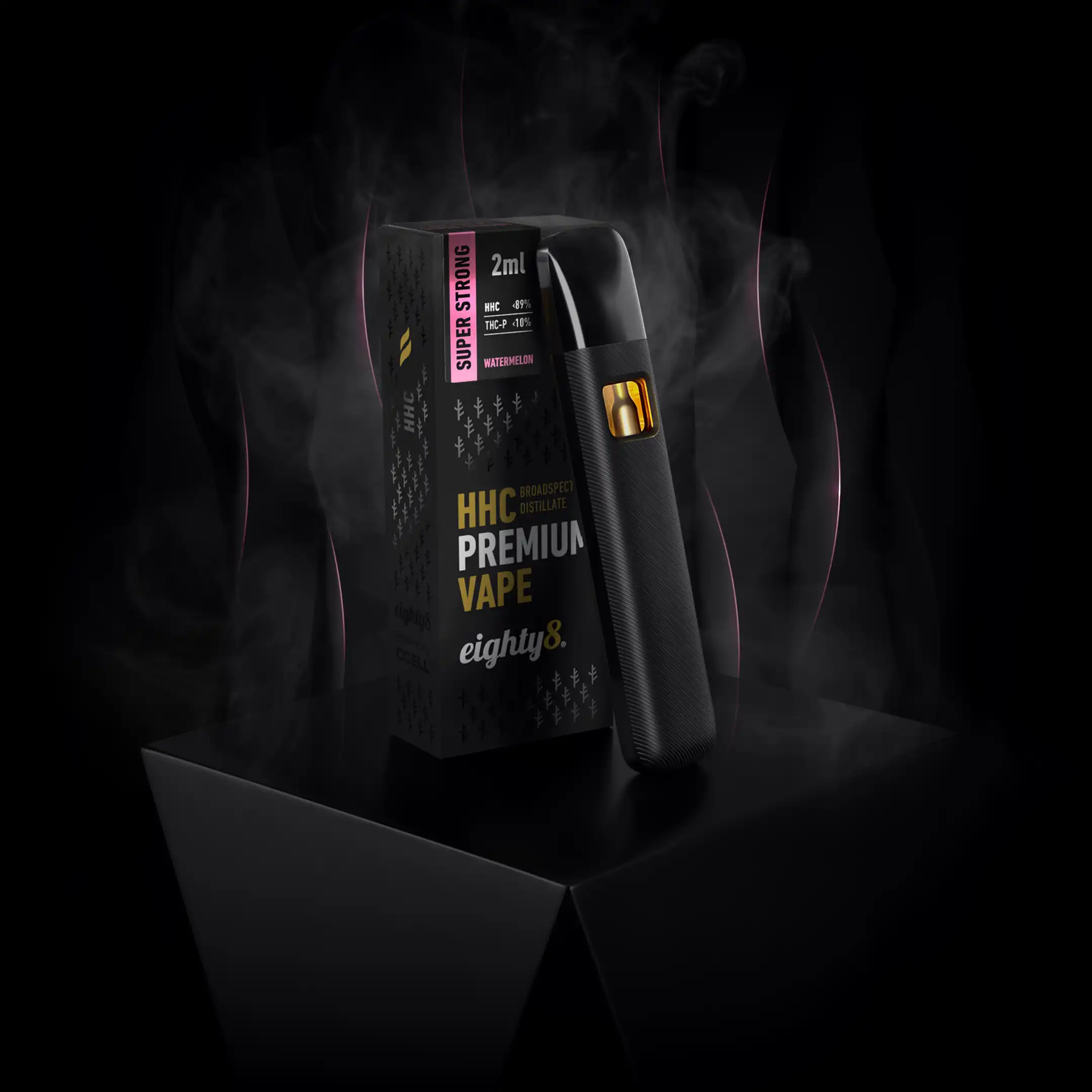 Vape THC P + HHC Super Strong – Watermelon – Eighty8 2ML - Image 2