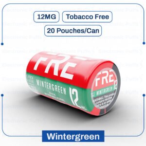 FRE Wintergreen 12MG Nicotine Pouches – 5 Can Roll