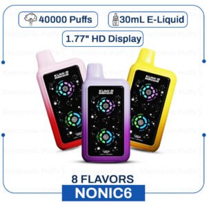 Kumi Six Ice Control 40000 Puffs Vape Nicotine Free
