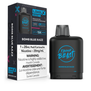 Level X Boost - Flavour Beast - Bomb Blue Razz Pods