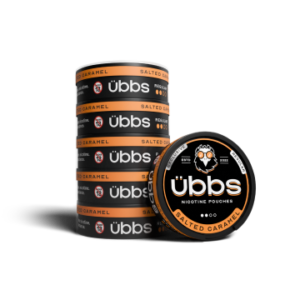 Übbs Salted Caramel Nicotine Pouches Roll of 5 cans