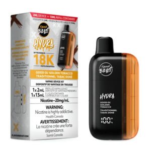 Good Ol' Golden Tobacco Flavour Beast Hydra 18K Disposable Vape