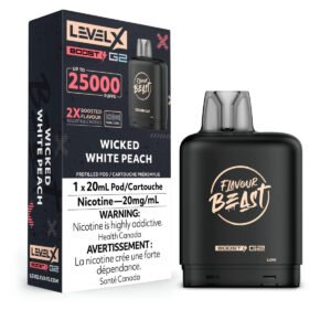Level X Boost - Flavour Beast - Wicked White Peach