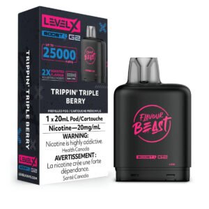 Level X Boost - Flavour Beast - Trippin' Triple Berry Pods
