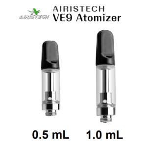 Airistech VE9 Slim Empty Refillable Cartridge Tank For THC & CBD Oils