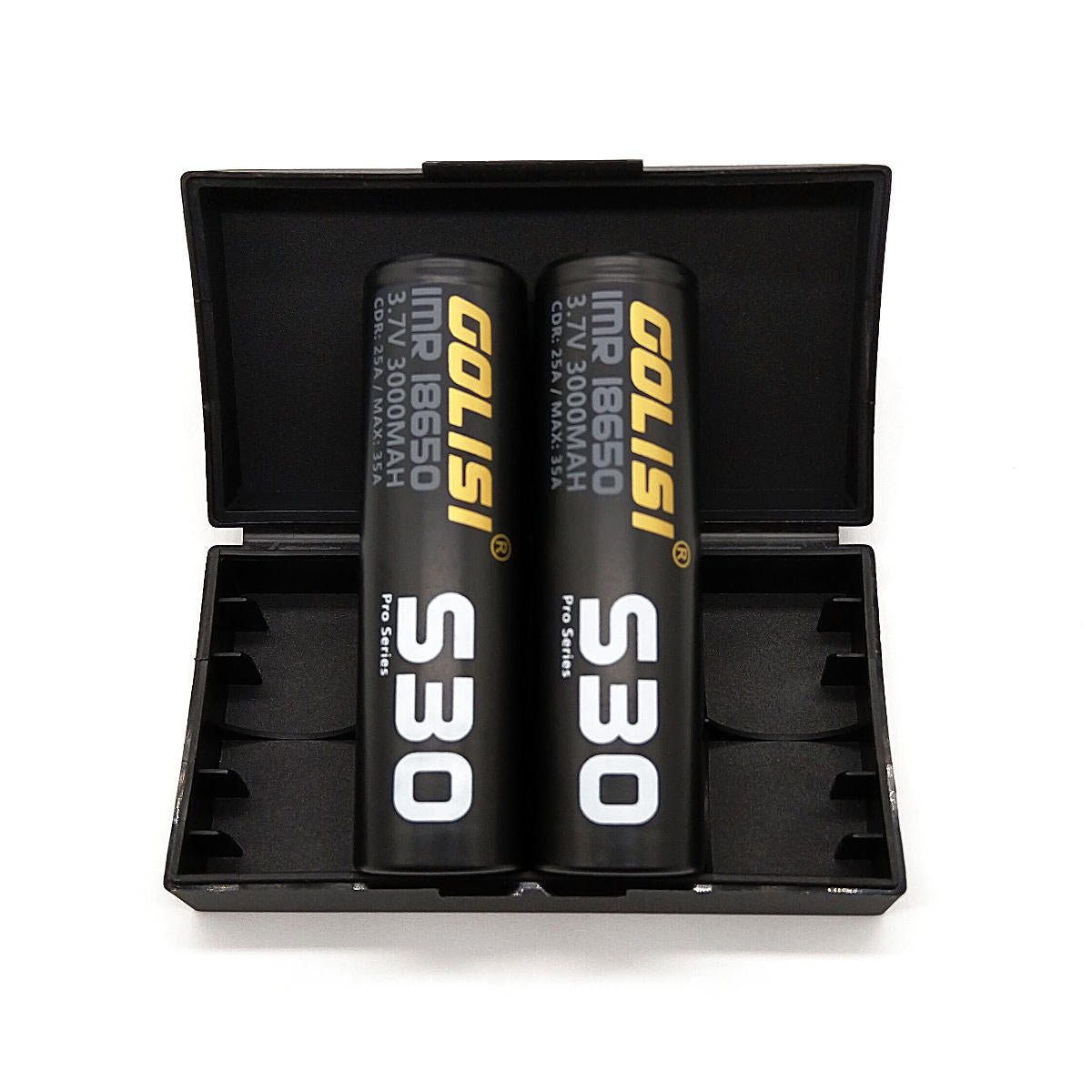 Golisi S30 18650 3000mAh 35A Max Batteries with Case (2pcs/pack) - Image 4