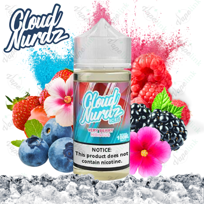 Cloud Nurdz | ICED | Very Berry Hibiscus ICED 100ml