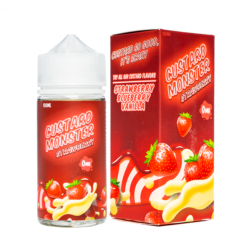 Monster Vape Labs | Custard Monster | Strawberry 100ml - Image 2
