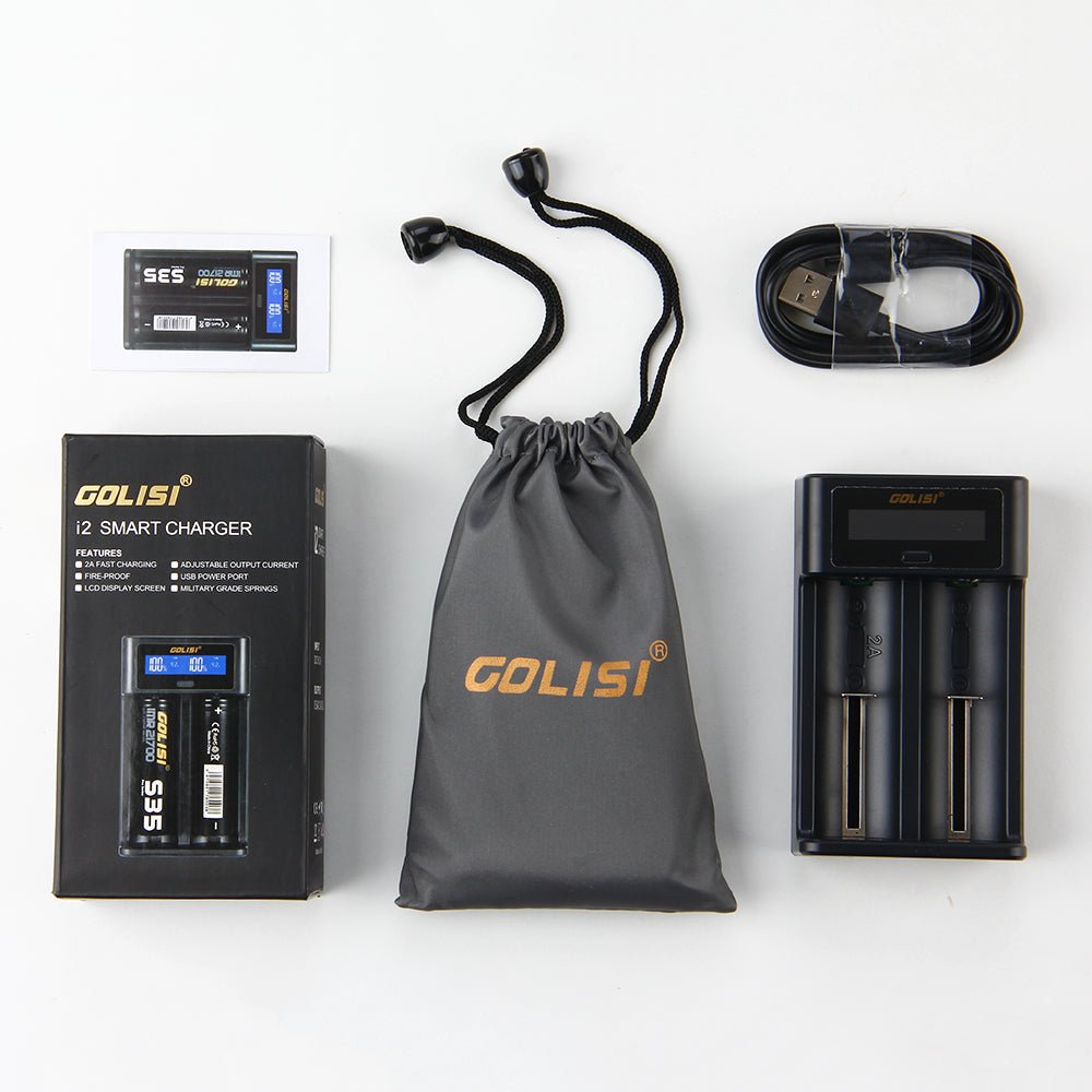 Golisi I2 Smart USB Charger with LCD Screen (2 Bay) - Image 3