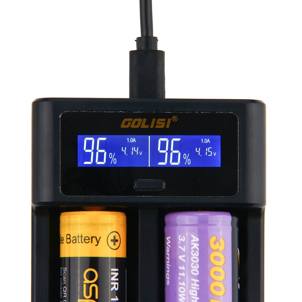 Golisi I2 Smart USB Charger with LCD Screen (2 Bay) - Image 4