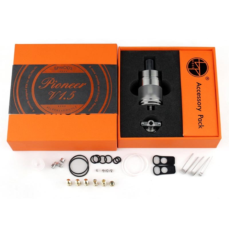 BP MODS Pioneer V1.5 RTA Atomizer 3.7ml (with MTL Chimney and 0.8mm Airflow Pin) - Image 10