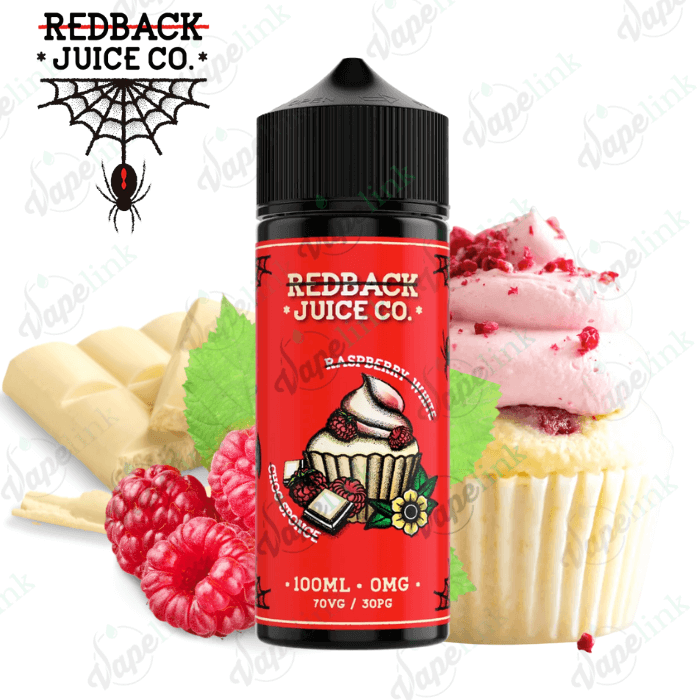 Redback Juice Co. | DESSERTS | Raspberry White Choc Sponge 100ml
