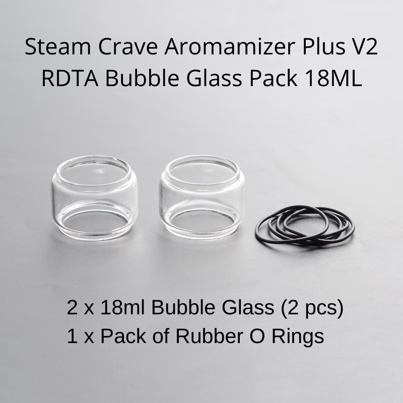 Steam Crave Aromamizer Plus V2 RDTA Glass Kit Options - Image 2