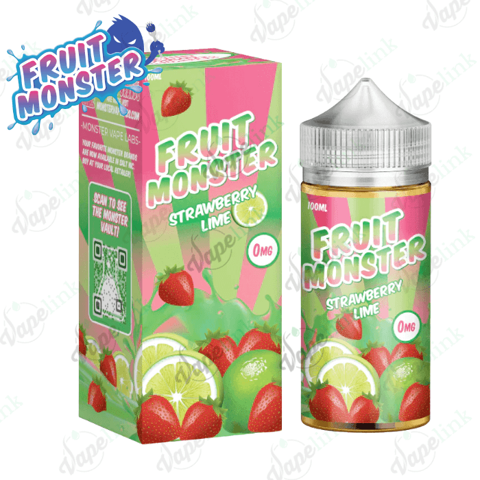 Monster Vape Labs | Fruit Monster | Strawberry Lime 100ml - Image 2