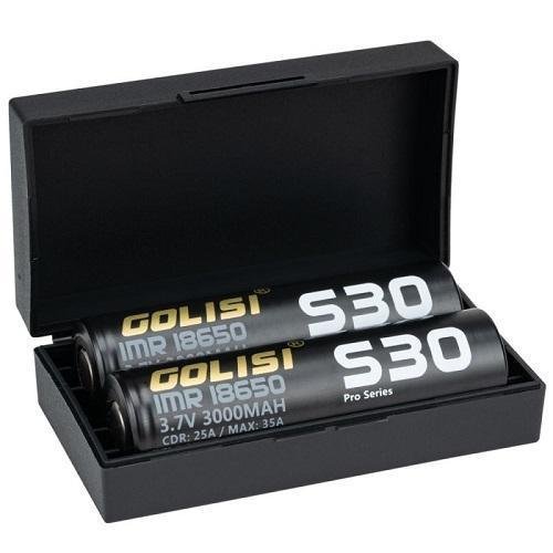 Golisi S30 18650 3000mAh 35A Max Batteries with Case (2pcs/pack) - Image 2